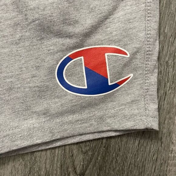 Champion Boy’s Gray Heritage Logo 7” Cotton Blend Pull-On Shorts Small - Picture 3 of 9